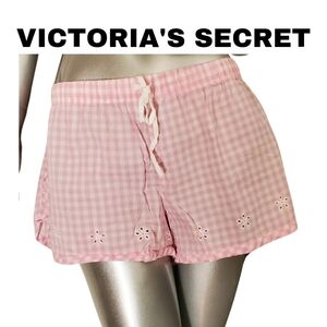 Victoria's Secret Pink Gingham Boxer Shorts - Cute & Comfy Loungewear